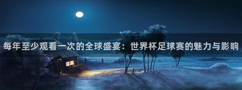 2026世界杯对阵图：每年至少观看一次的全球盛宴：世界杯足球赛的魅力与影响